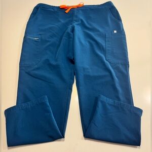 Figs Yola Wide Leg Scrub Pants Womens Size XXL Deep Reef Color Nurse Dental